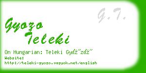 gyozo teleki business card